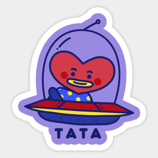 Tata & UFO Sticker